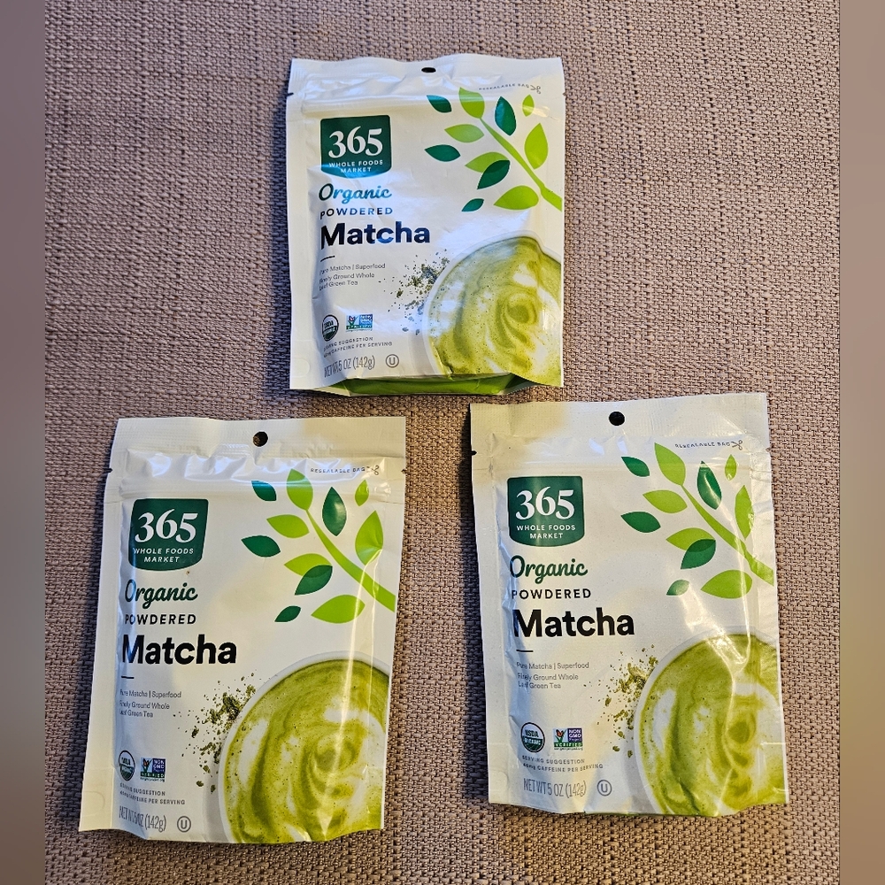 365 by Whole Foods Market, Organic Powdered Matcha, Finely Ground Whole Leaf x3